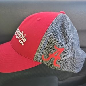 Columbia Red and Gray Mesh Cap